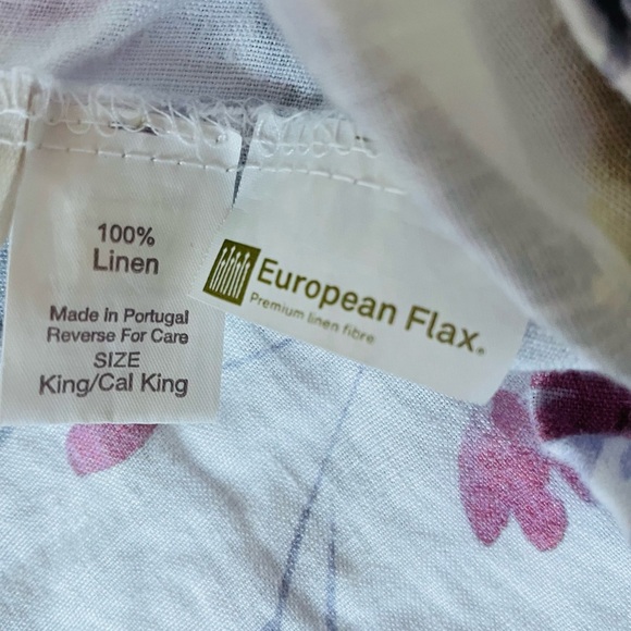 Garnet Hill Relaxed-Linen Duvet Covet - King/Cal King - Picture 6 of 12